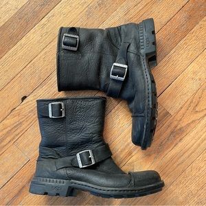 Ugg Black Motorcycle Boots